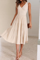 Urban Legend Simple Fashion Slim Pleated Dress