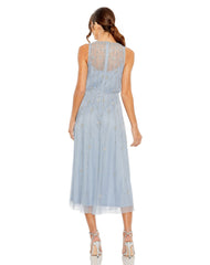 Beaded Cocktail Midi Dress Beaded Midi Mac Duggal 9222
