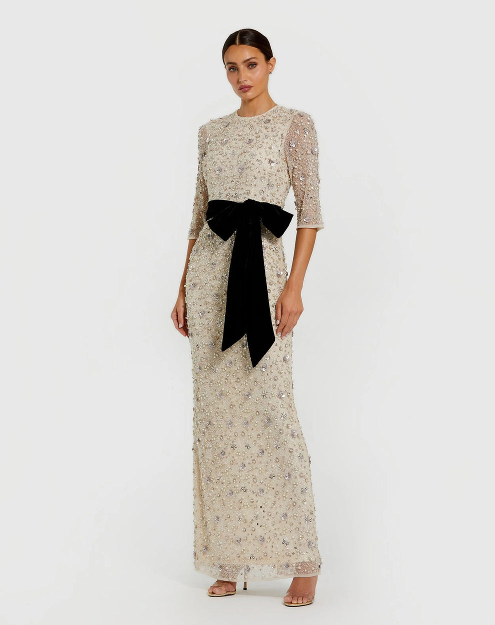Long Formal Sequin Dress Mother of the Bride Mac Duggal 94166