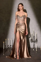 Bronte Gown - Off The Shoulder Corset Dress