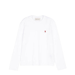 AMI Paris	Red Ami De Coeur Long Sleeve T-Shirt
