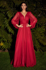 LaDivine CD0192 Long Sleeve Evening Formal Dress