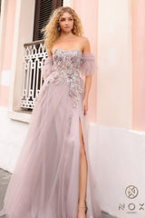 Nox Anabel NXE1453 A Line Long Prom Formal Gown