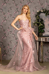 Prom Long Formal Overskirt Mermaid Dress