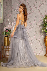 Long Formal Mermaid Dress Evening Prom Gown