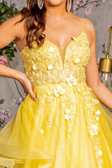 Formal Beaded Sequin Long Prom Dress
