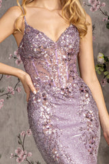 Glitter Mermaid Long Formal Prom Dress