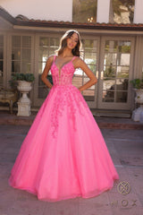 Nox Anabel H1357 Long Formal Prom Ball Gown