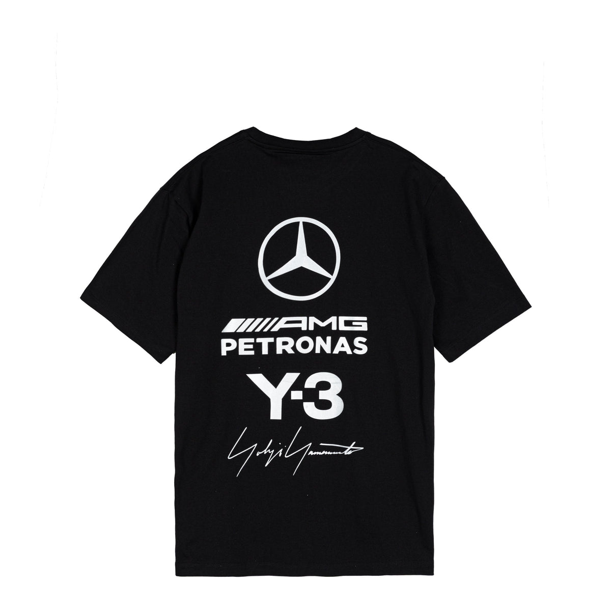 Y-3 x Mercedes-AMG PETRONAS F1 Team Logo Stack Short Sleeve Tee