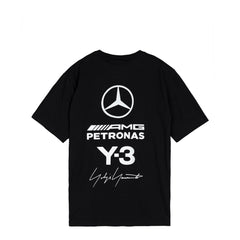 Y-3 x Mercedes-AMG PETRONAS F1 Team Logo Stack Short Sleeve Tee