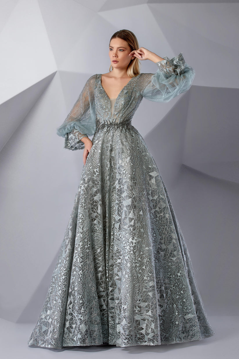 Modessa Couture M20237 Long A Line Formal Evening Dress