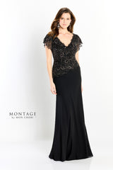 Montage M2202 Long Formal Beaded Mother of the Bride Dress
