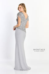 Montage M2202 Long Formal Beaded Mother of the Bride Dress