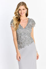 Montage M2202 Long Formal Beaded Mother of the Bride Dress