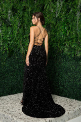 Prom Long Spaghetti Strap Formal Dress R1059