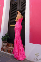 Nox Anabel R1308 Fitted Long Prom Sequins Dress