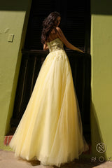 Nox Anabel T1326 Long Formal A Line Prom Dress