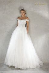 Terani Couture 2215P0034 Off Shoulder Wedding Dress