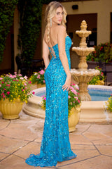 4504 - Primavera - Double Keyhole Strapless Gown