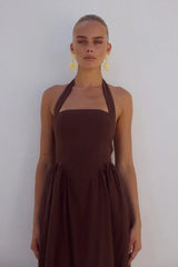 Locklea Midi Dress - Chocolate