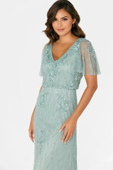 Cameron Blake CB780 Beaded Sequin Mother of the Bride Formal Long Dress