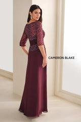 Cameron Blake 114657SL Mother of the Bride Long Formal A Line Dress