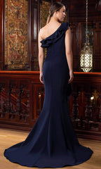 Alexander by Daymor 1583 Formal Long Tiered Ruffle Evening Dress