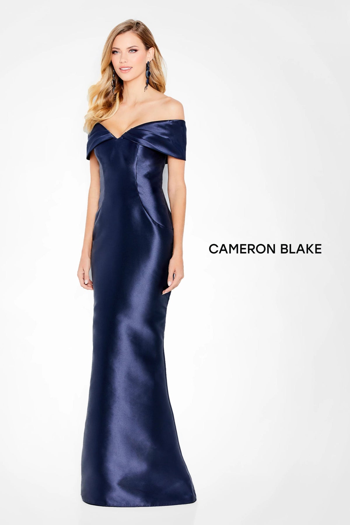 Cameron Blake 120622 Fitted Long Evening Formal Dress