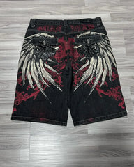 Camouflage Blue Jean Short