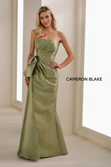 Cameron Blake CB909 Long Mermaid Formal Pleated Evening Gown