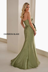 Cameron Blake CB909 Long Mermaid Formal Pleated Evening Gown