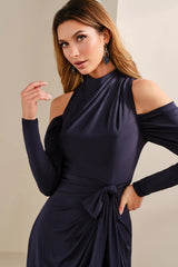 Cameron Blake CB912 Long Formal Slit Evening Dress