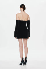 Misha Riptide Mini Dress - Black