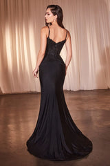 LaDivine CD798 Fitted Formal Evening Long Gown