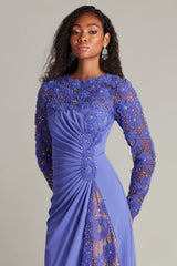 Tadashi Shoji CFE25401L Long Fitted Formal Evening Dress