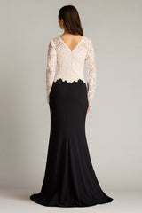 Tadashi Shoji CHK25159L Fitted Long Formal Evening Dress