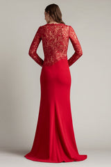 Tadashi Shoji CIK16206LXY A Line Long Mother of the Bride Formal Evening Dress