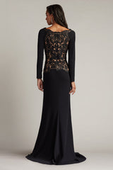 Tadashi Shoji CIM25396L Long Formal A Line Mother of the Bride Dress
