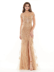 Colors J131 Long Off Shoulder Formal Prom Gown