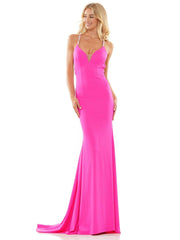 Colors 2974 Colors Long Spaghetti Strap Prom Dress