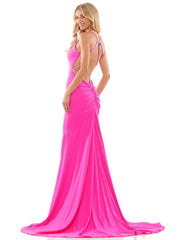 Colors 2974 Colors Long Spaghetti Strap Prom Dress