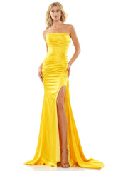Formal Strapless Long Prom Dress by Colors CL2968