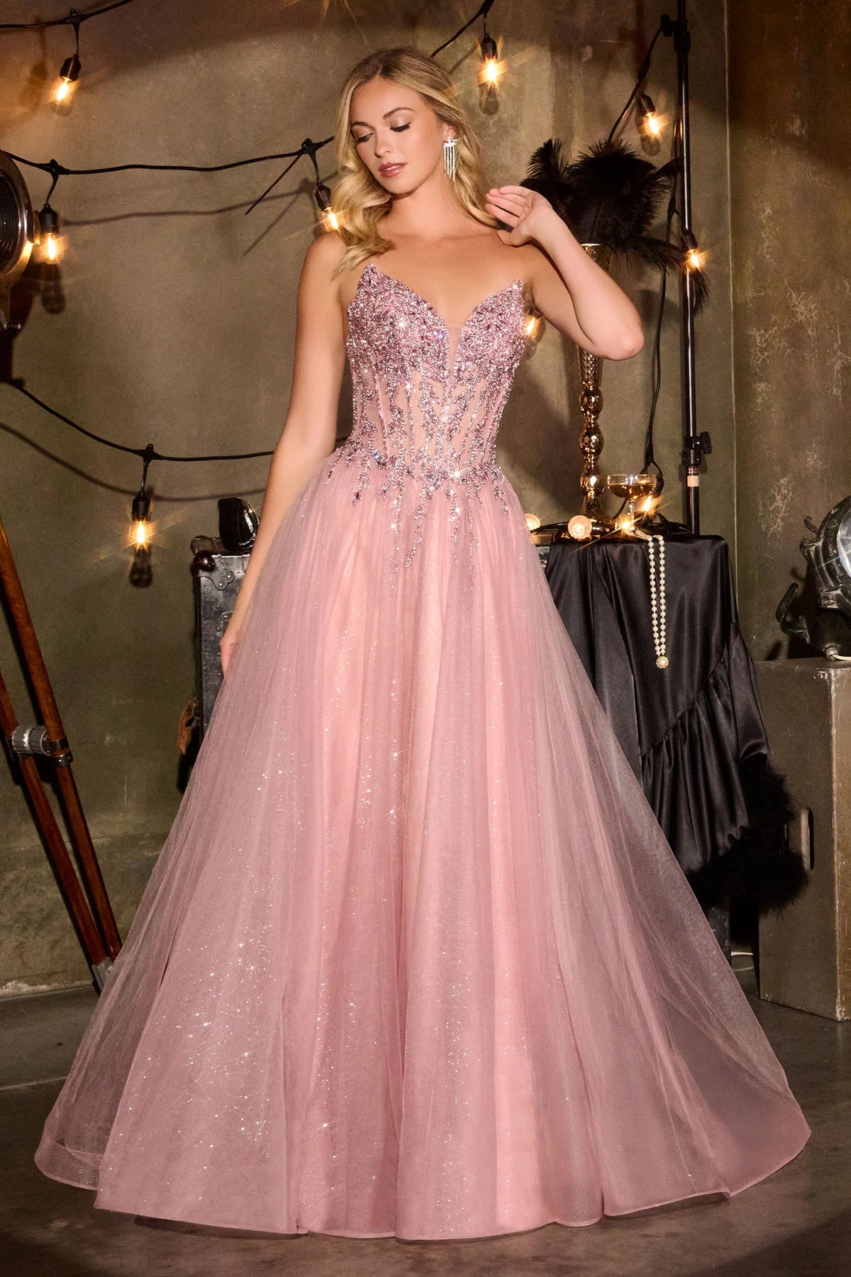 Jolia Gown - A-Line Corset Tulle Dress