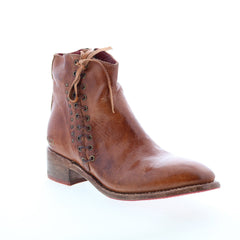 Bed Stu Aldina F328016 Womens Brown Leather Zipper Casual Dress Boots
