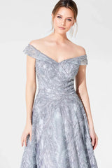 Ivonne D 220D24 Beaded A Line Long Evening Formal Dress