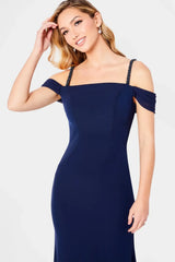Cameron Blake 221692 Long Beaded Formal Evening Gown