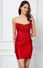 Stormy Mini Dress - Red