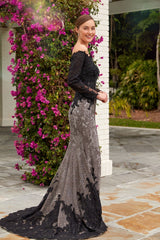 Ivonne D 220D30 Long Formal Lace Mermaid Evening Dress