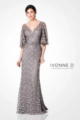 Ivonne D 220D29 Mother of the Bride Long Formal Lace Dress