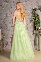 Glitter A Line Long Formal Prom Gown